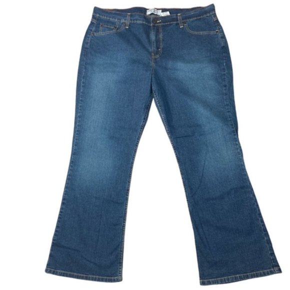 Levi Strauss Signature Denim - Levi Strauss signature stretch bootcut jeans blue size 18 short.